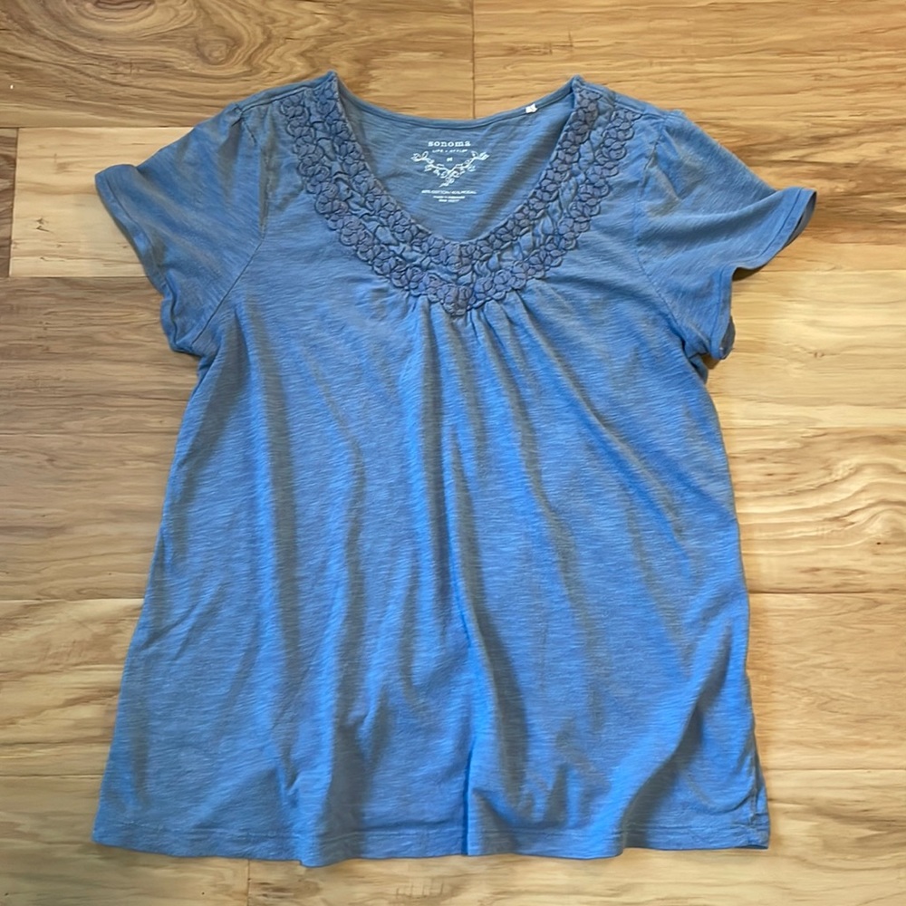 Sonoma Woman’s Top. Blue. Medium
